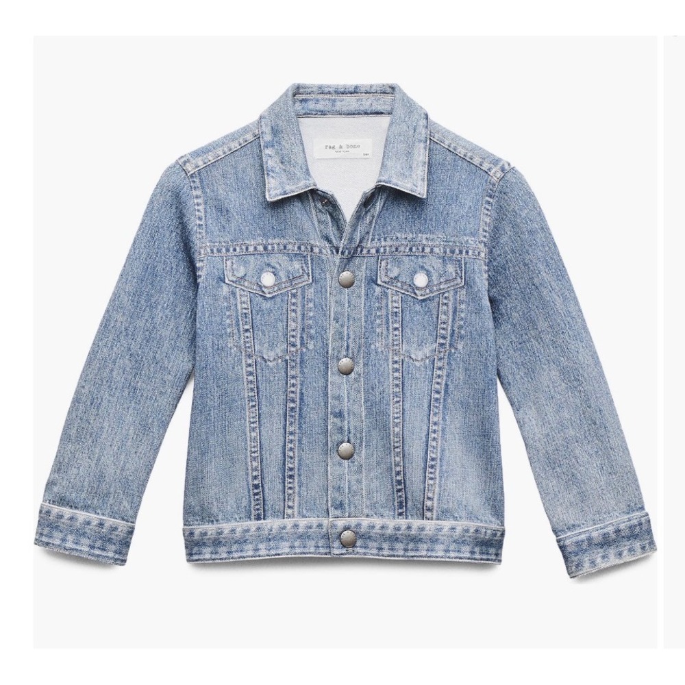 NEW Rag & Bone Kids Mini Miramar Trucker Jacket Denim Baby Toddler Jacket 2Y